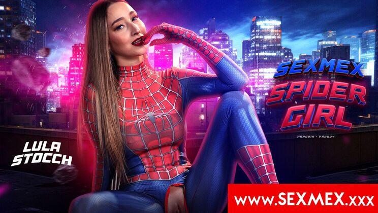 Lula Stocch Sexy Spidergirl Blowjob Creampie