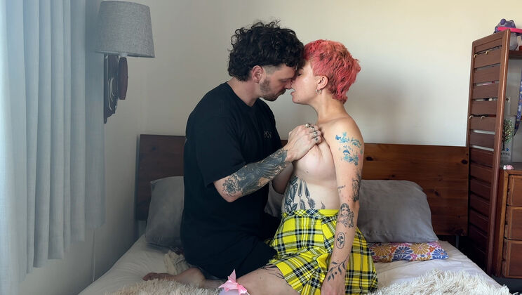 Kissing You: Jesse & Lola Piercing Short Hair Action