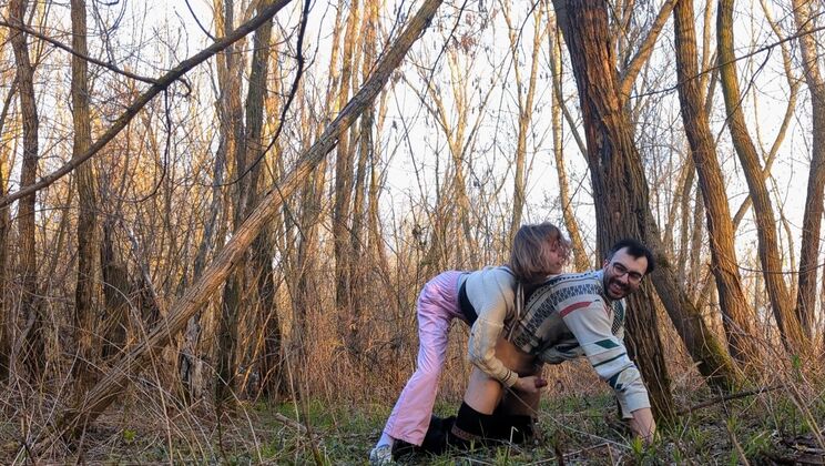 Public Outdoor Play with Horny Couple