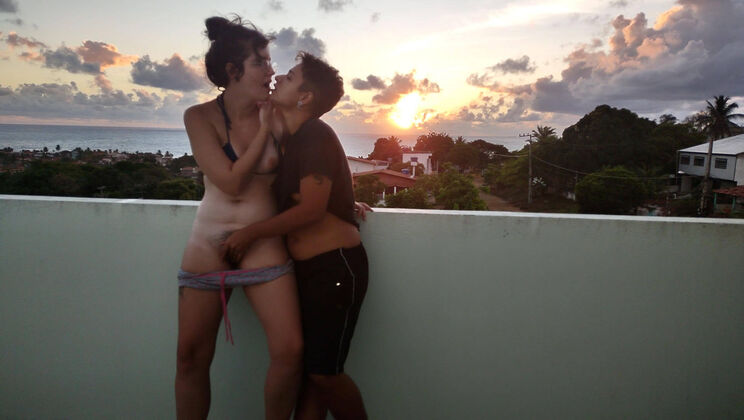 Ari & Sofi: Rising Sun Mirror Lesbian Vanilla POV